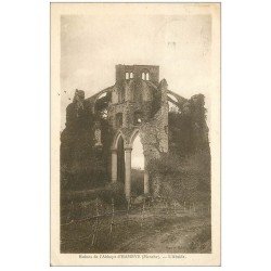 carte postale ancienne 50 HAMBYE. Abside ruines Abbaye 1929