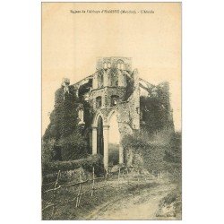 carte postale ancienne 50 HAMBYE. Ruines Abbaye Abside