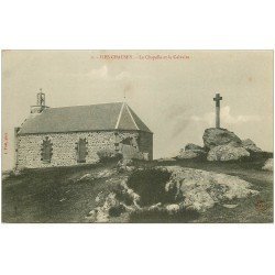 carte postale ancienne 50 ILES CHAUSEY. Chapelle et Calvaire