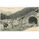 carte postale ancienne 11 QUILLAN. Scierie de la Forge. ouvriers et Cheval