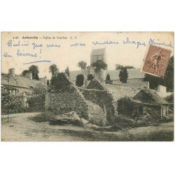 carte postale ancienne 50 JULLOUVILLE. Eglise de Bouillon 1906