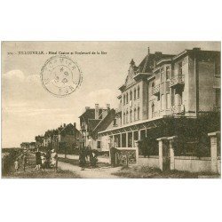 carte postale ancienne 50 JULLOUVILLE. Hôtel Casino Boulevard de la Mer 1930