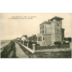 carte postale ancienne 50 JULLOUVILLE. Villa La Tarasque et Promenade de la Mer vers Granville