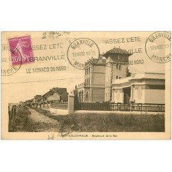 carte postale ancienne 50 JULLOUVILLE. Villas Boulevard de la Mer 1932