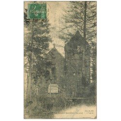 carte postale ancienne 50 LA CHAISE-BAUDOIN. L'Eglise 1922