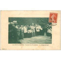 carte postale ancienne 50 LA CHAPELLE-SUR-VIRE. Cortège Fête Jubilaire 1914