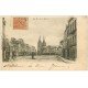 carte postale ancienne 50 LA HAYE-DU-PUITS. La Place 1904