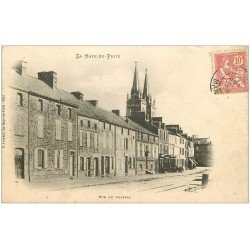 carte postale ancienne 50 LA HAYE-DU-PUITS. Rue du Château 1904