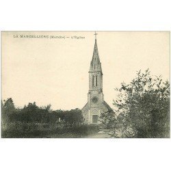 carte postale ancienne 50 LA MANCELLIERE. L'Eglise