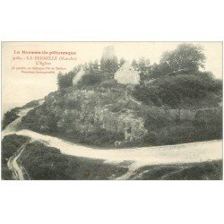 carte postale ancienne 50 LA PERNELLE. L'Eglise 1930