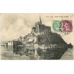 carte postale ancienne 50 LE MONT SAINT-MICHEL 1926