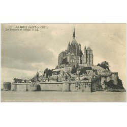 carte postale ancienne 50 LE MONT SAINT-MICHEL Remparts 10