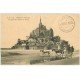 carte postale ancienne 50 LE MONT SAINT-MICHEL. Transports arrivée des voitures de Genets 23