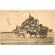 carte postale ancienne 50 LE MONT SAINT-MICHEL. Transports la voiture de Genets 1927