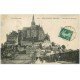 carte postale ancienne 50 LE MONT SAINT-MICHEL. Transports Tramway 1910