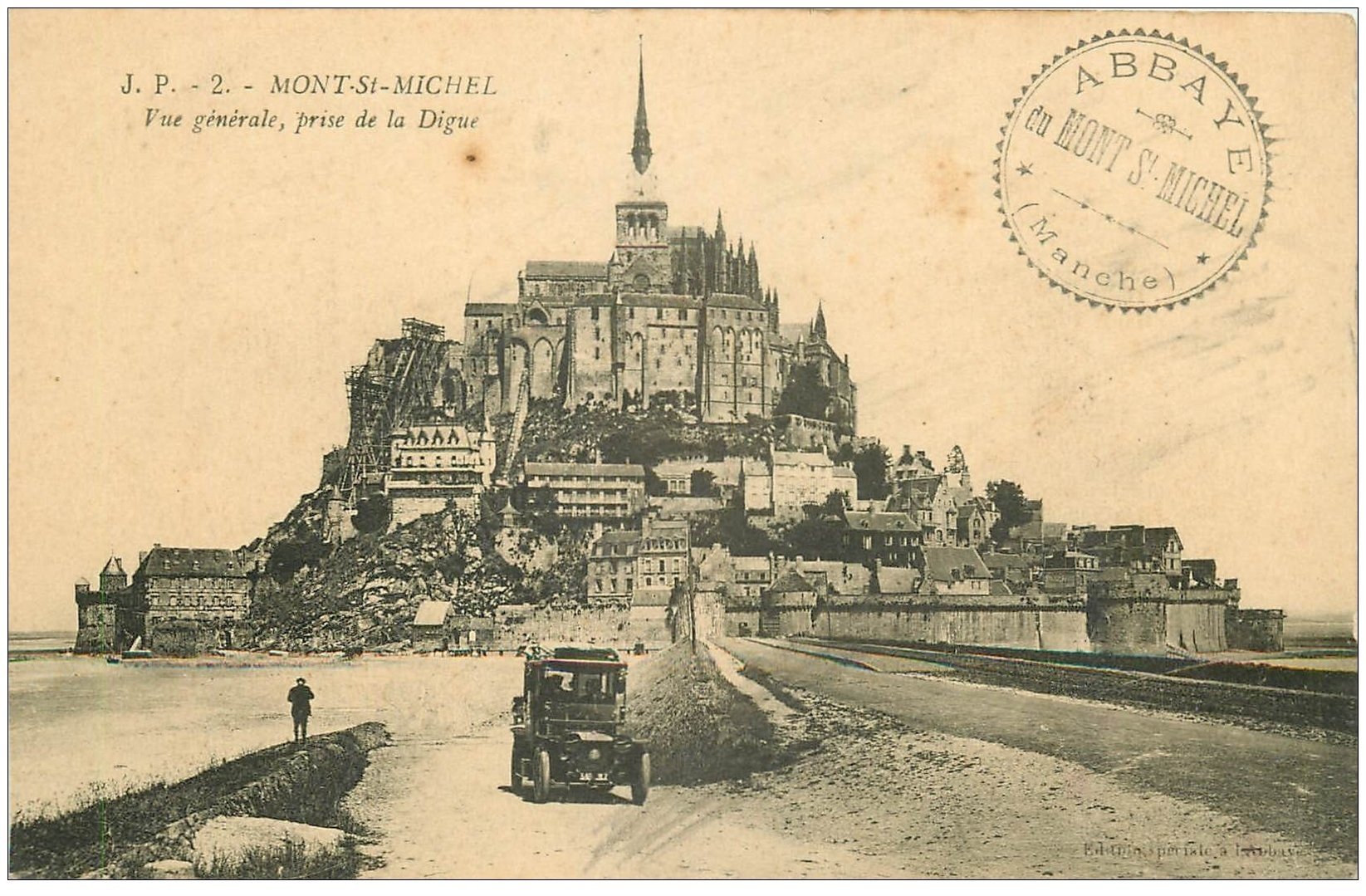 50 Le Mont Saint Michel Transports Voiture Ancienne Sur La Digue 50 Le Mont Saint Michel Transports Voiture Ancienne Sur La Digue