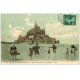 carte postale ancienne 50 LE MONT-SAINT-MICHEL. Pêcheurs des Grèves et Coquetières 1909. Métiers de la Mer