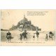 carte postale ancienne 50 LE MONT-SAINT-MICHEL. Pêcheurs des Grèves et Coquetières 1922. Métiers de la Mer