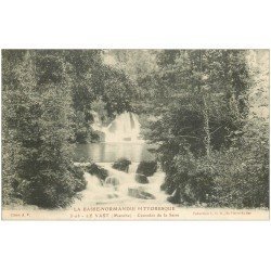 carte postale ancienne 50 LE VAST. Cascades de la Saire