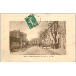 carte postale ancienne 11 RIEUX-MINERVOIS. Avenue de Laredorte 1912. Edition Lacroix