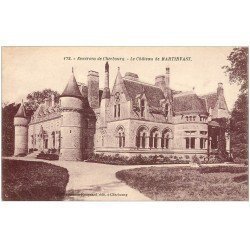 carte postale ancienne 50 MARTINVAST. Le Château 172