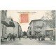 carte postale ancienne 11 RIEUX-MINERVOIS. Place et Grand Rue 1904