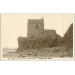 carte postale ancienne 50 MONT-SAINT-MICHEL. Chapelle Saint-Aubert