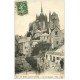carte postale ancienne 50 MONT-SAINT-MICHEL. Ecoliers Rue des Remparts 1922