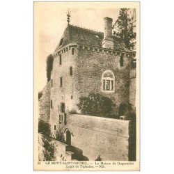 carte postale ancienne 50 MONT-SAINT-MICHEL. Maison Duguesclin Logis Tiphaine