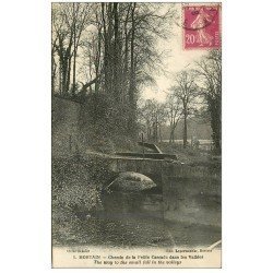 carte postale ancienne 50 MORTAIN. Chemin Petite Cascade 1932