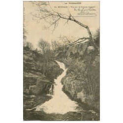 carte postale ancienne 50 MORTAIN. La Grande Cascade 1904