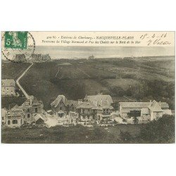 carte postale ancienne 50 NACQUEVILLE-PLAGE. Les Chalets 1914