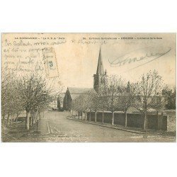 carte postale ancienne 50 PERIERS. Avenue de la Gare 1905