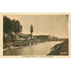 carte postale ancienne 50 PONTORSON. Bords du Couesnon