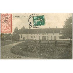 carte postale ancienne 50 PONTORSON. Hospice. Timbre 40 Centimes 1910