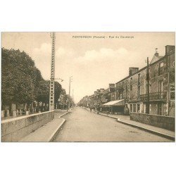 carte postale ancienne 50 PONTORSON. Rue du Couesnon