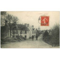 carte postale ancienne 50 QUERON. Le Bourg 1907