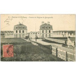 carte postale ancienne 50 QUERQUEVILLE. Caserne du Polygone 1907