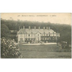 carte postale ancienne 50 QUERQUEVILLE. Le Château 1917