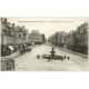carte postale ancienne 50 SAINT-HILAIRE-DU-HARCOUËT. Place Nationale Rue de Paris 1931