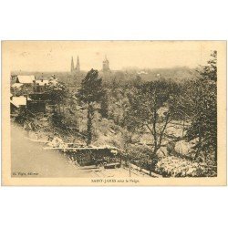 carte postale ancienne 50 SAINT-JAMES. Sous la Neige 1931