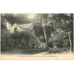 carte postale ancienne 50 SAINT-JEAN-LE-THOMAS. Chapelle de Montgommery animation