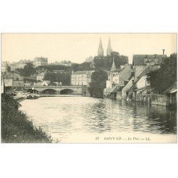 carte postale ancienne 50 SAINT-LO. La Vire