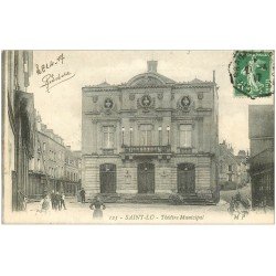 carte postale ancienne 50 SAINT-LO. Le Théâtre Municipal 1917