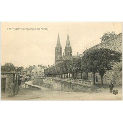 carte postale ancienne 50 SAINT-LO. Les Rampes Rue Havin