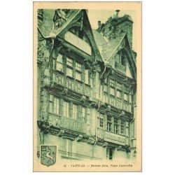 carte postale ancienne 50 SAINT-LO. Maison Dieu Place Gambetta Librairie