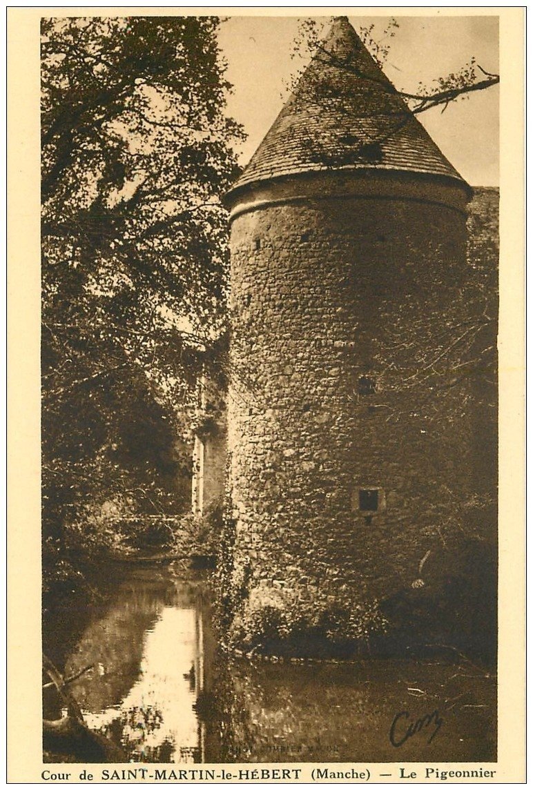 carte postale ancienne 50 SAINT-MARTIN-LE-HEBERT. Le Pigeonnier
