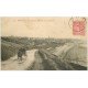 carte postale ancienne 50 SAINT-PAIR-SUR-MER. Attelage Route de Granville 1906