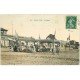 carte postale ancienne 50 SAINT-PAIR-SUR-MER. La Plage 1912 carte toilée