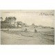 carte postale ancienne 50 SAINT-PAIR-SUR-MER. Laveuses sur la Grève 1907